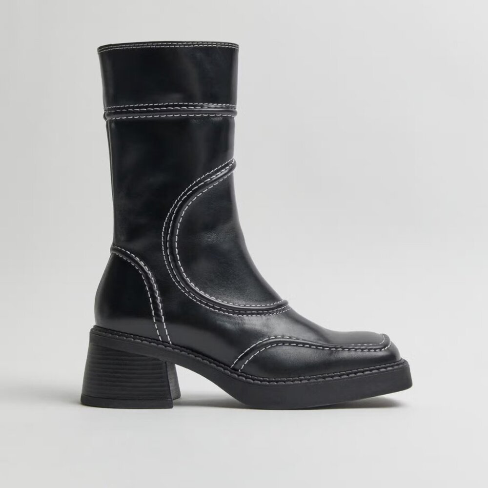 Malene Black Ankle Boots